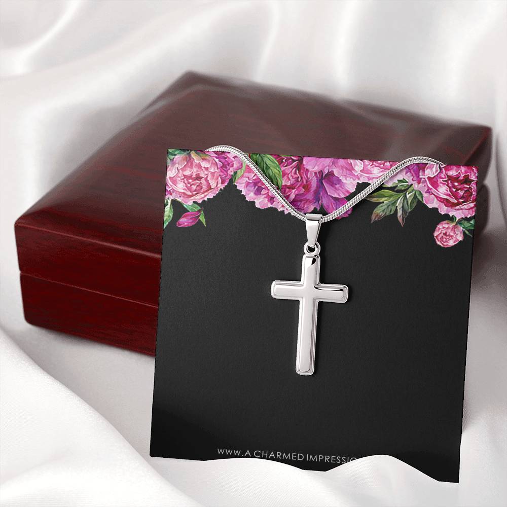 Confirmation - Spiritual Journey Artisan Cross Necklace Confirmation Card, Gifts, Baptism Gift, Presents, Jewelry, Boy Confirmation, Girl