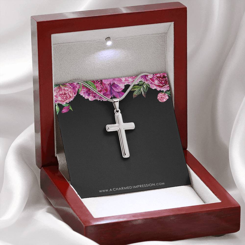 Confirmation - Spiritual Journey Artisan Cross Necklace Confirmation Card, Gifts, Baptism Gift, Presents, Jewelry, Boy Confirmation, Girl