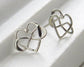Infinity Heart Post Earrings